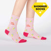 Girl Power Women's Crew Shimmer Socks