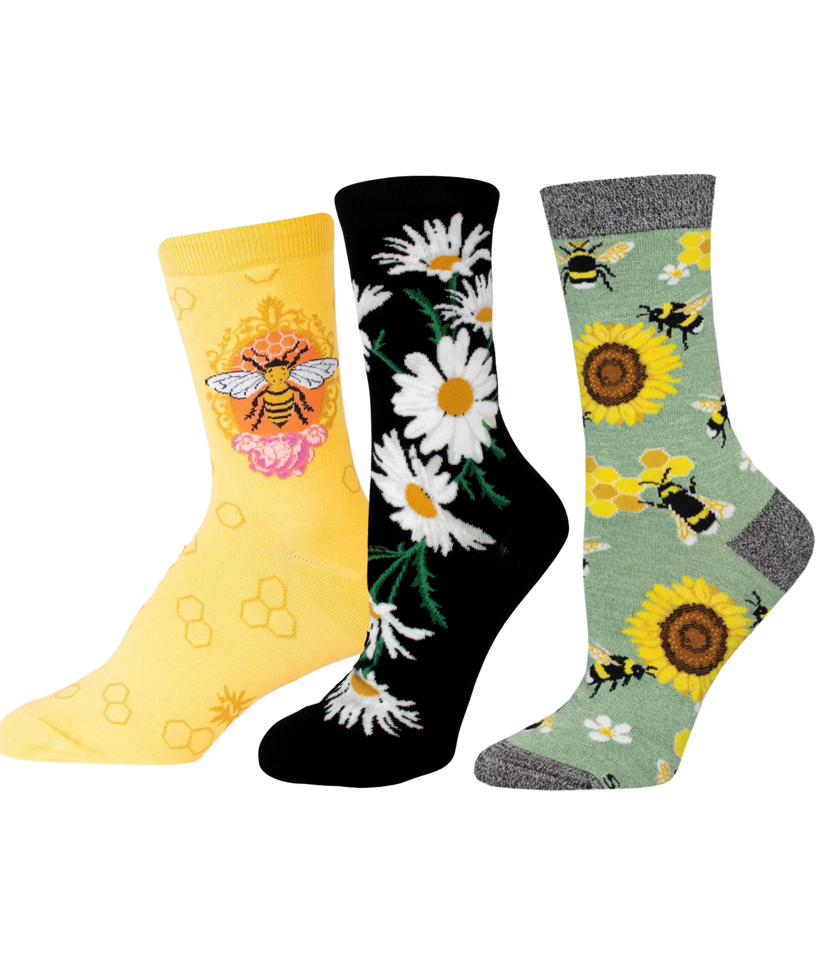 Queen Bee Women's Crew Socks 3 Pack