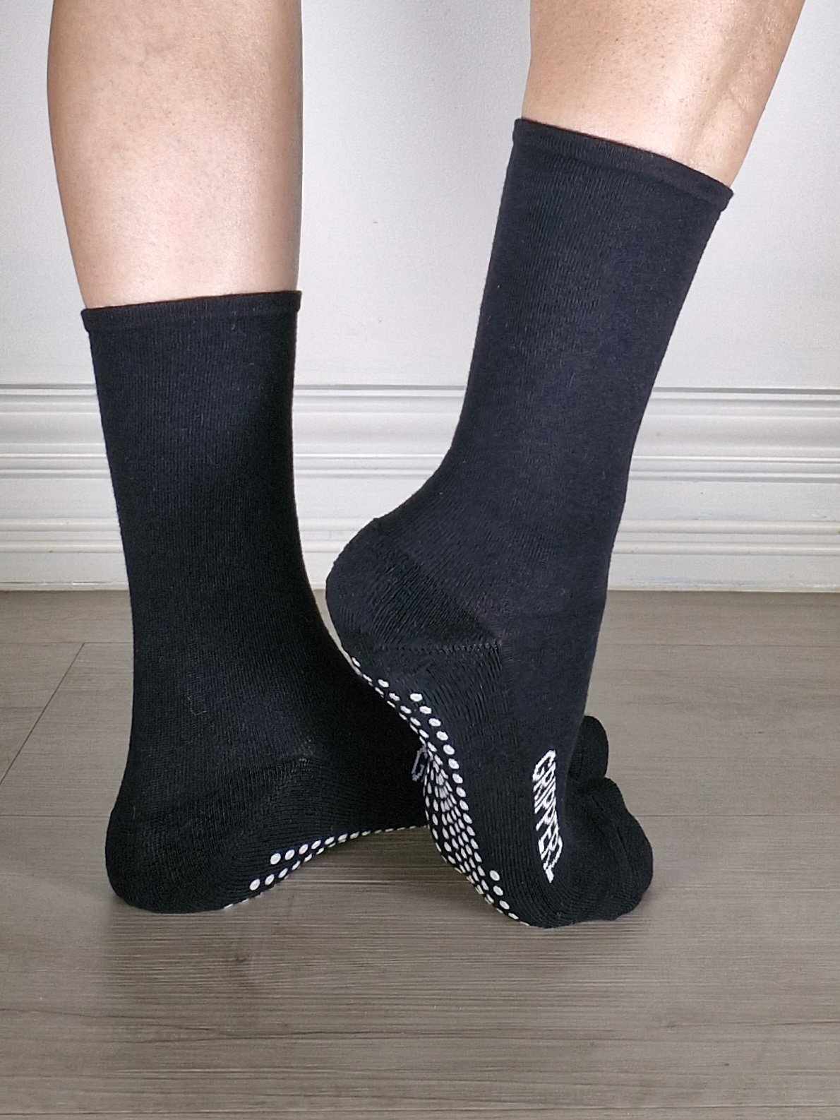 Black Non-Slip Circulation Socks