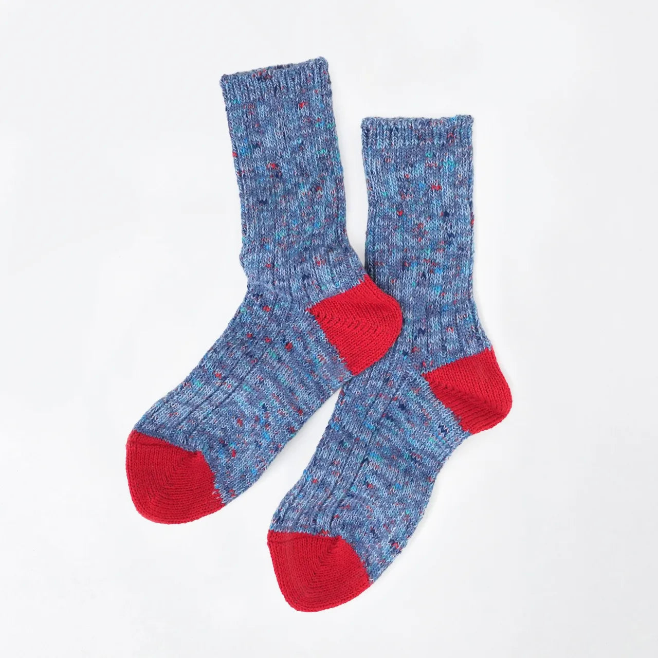 Jazzy Cotton Crew Sock in Blue