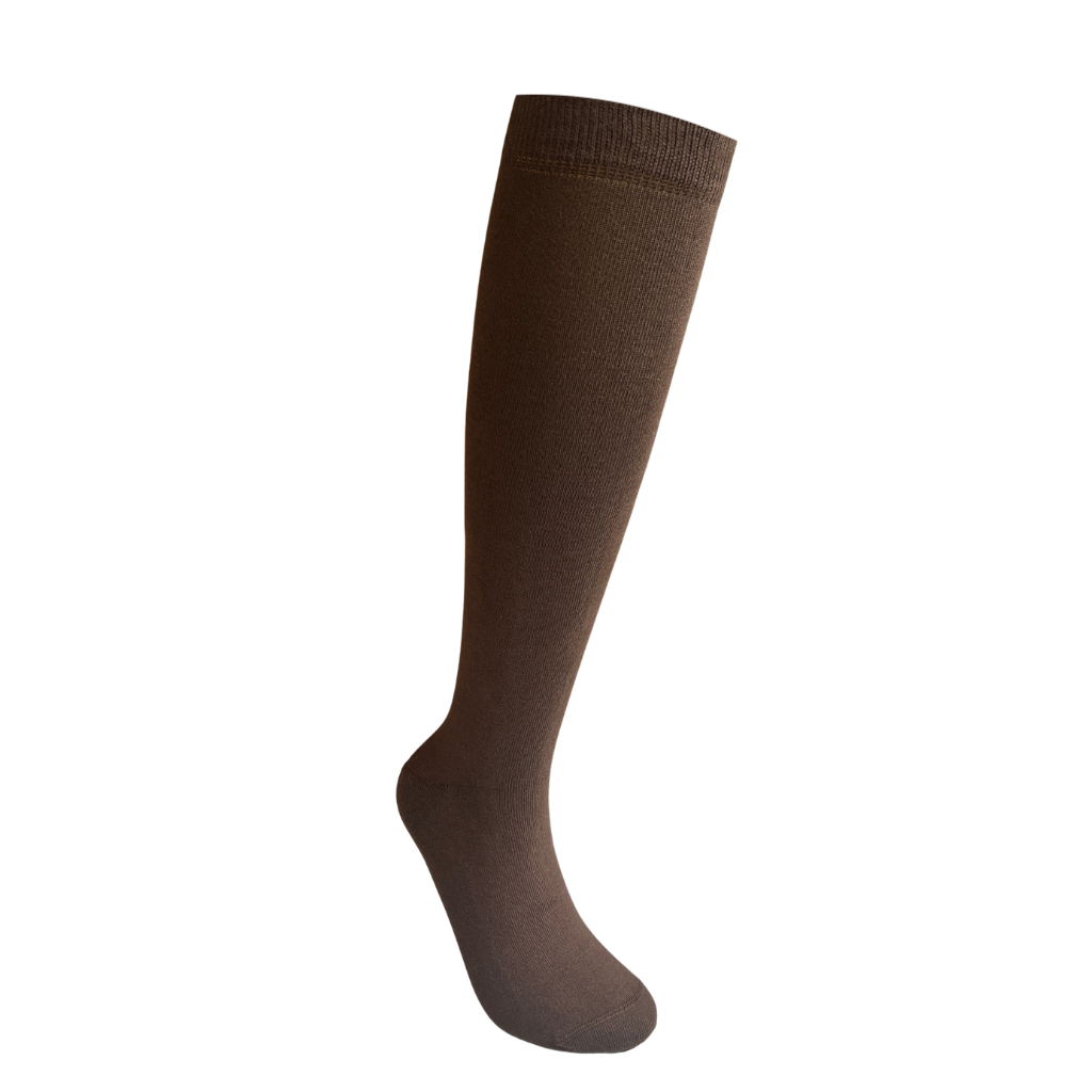 Espresso Cotton Knee High Socks