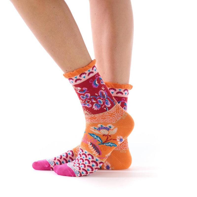 Provence Women's Frilled Crew Socks