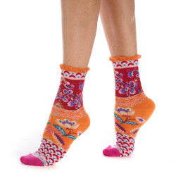 Provence Women's Frilled Crew Socks