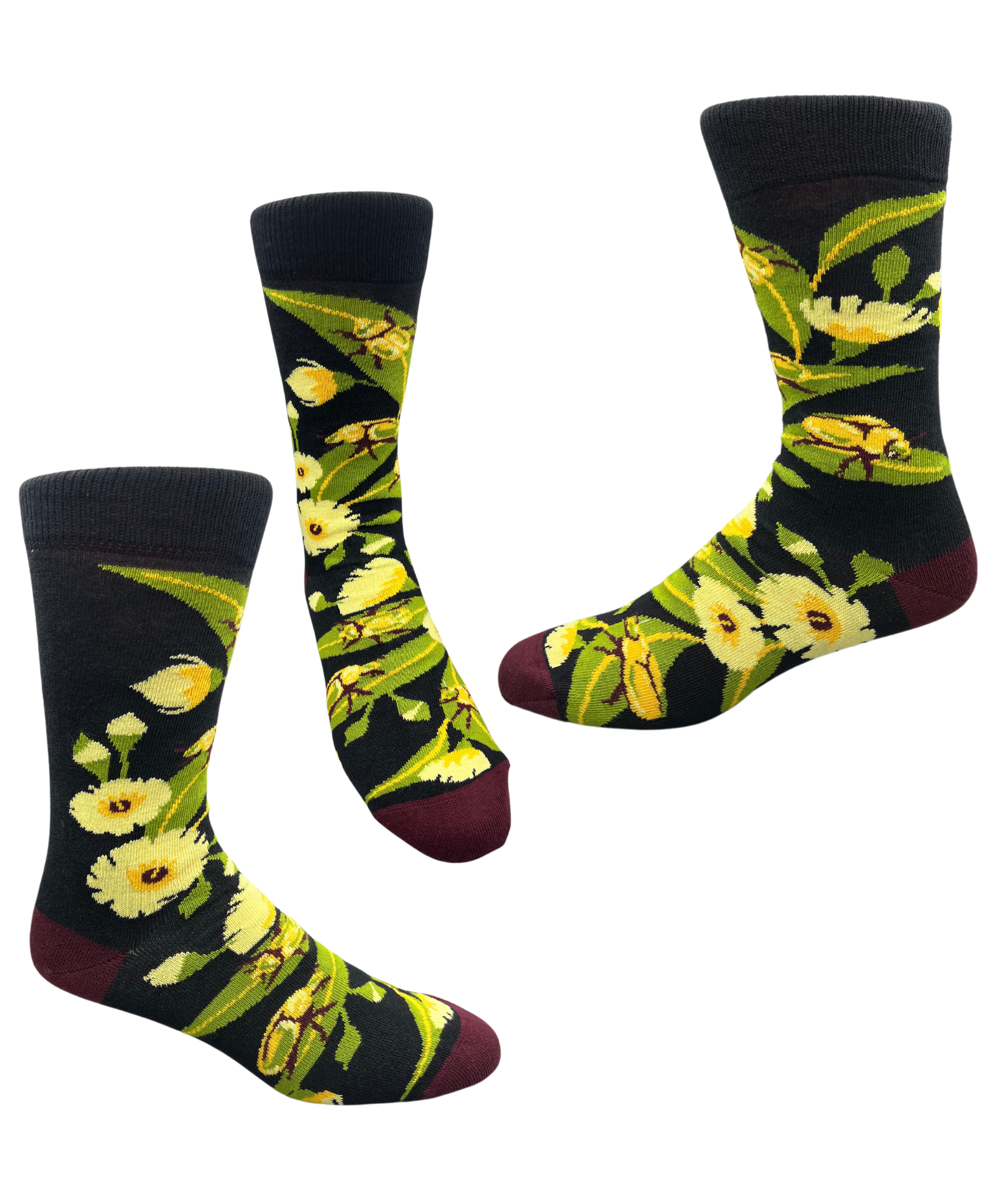Eucalyptus blossoms with christmas beetle socks - The Sockery