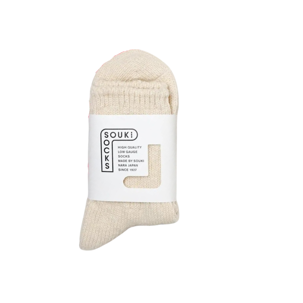 Chubby Cotton Crew Sock in Ivory