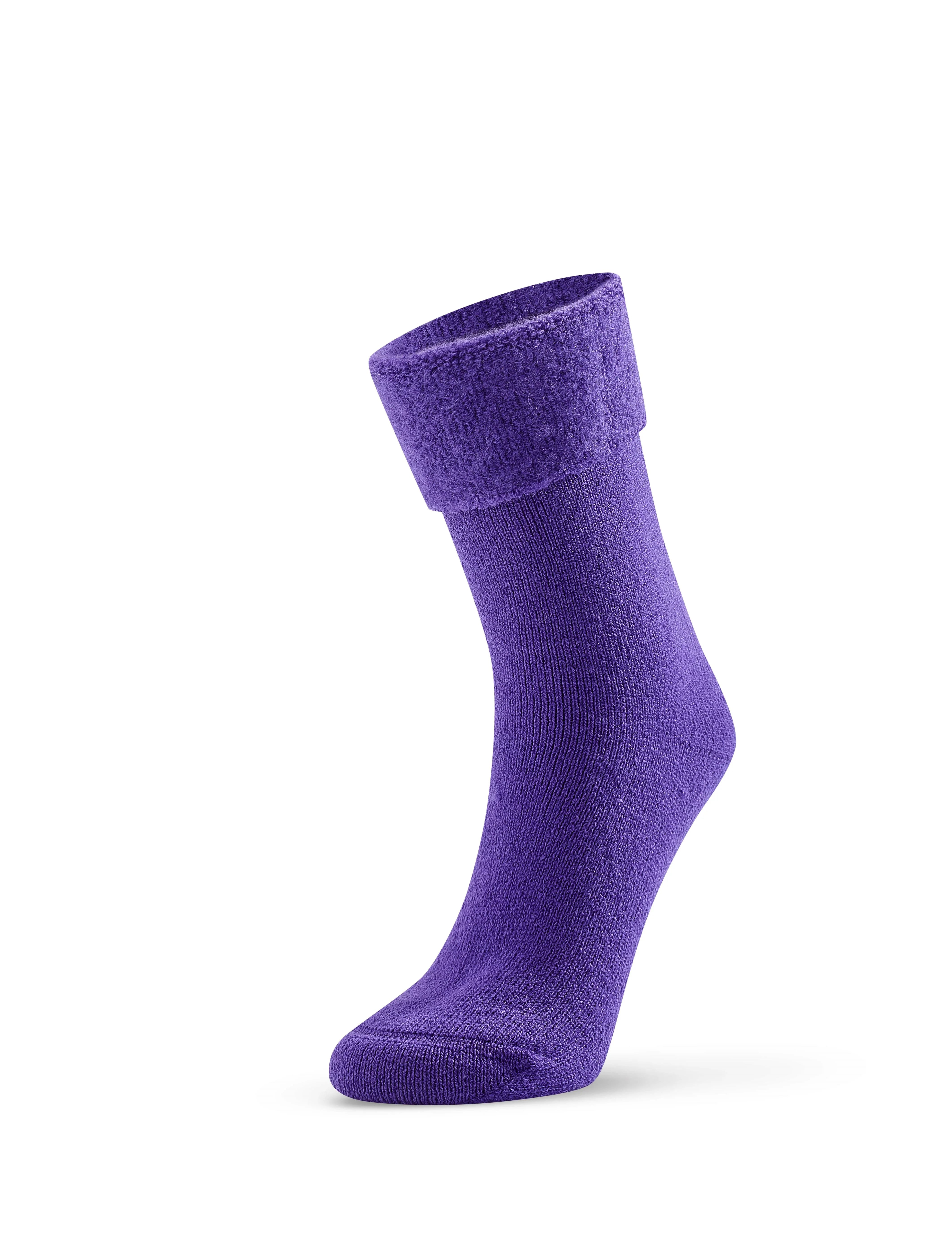 Purple Bed Socks - Non Slip - The Sockery