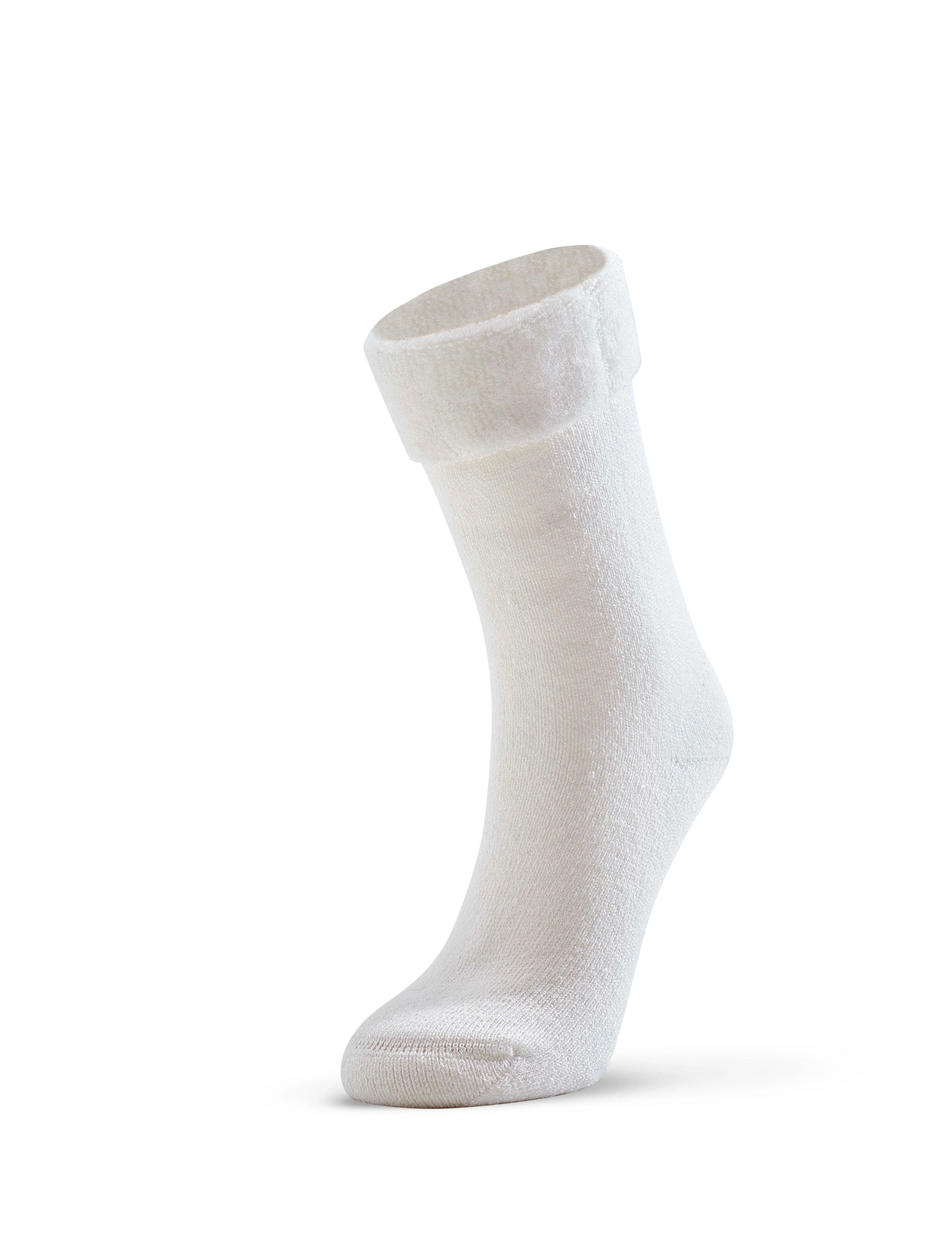 White Bed Socks - Non Slip - The Sockery