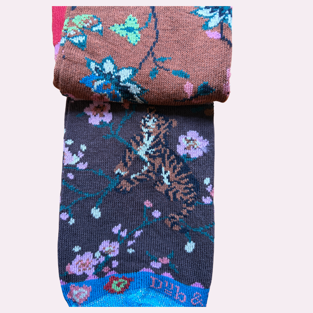 Leopard Women's Fuzzy Cuff Knee High Socks