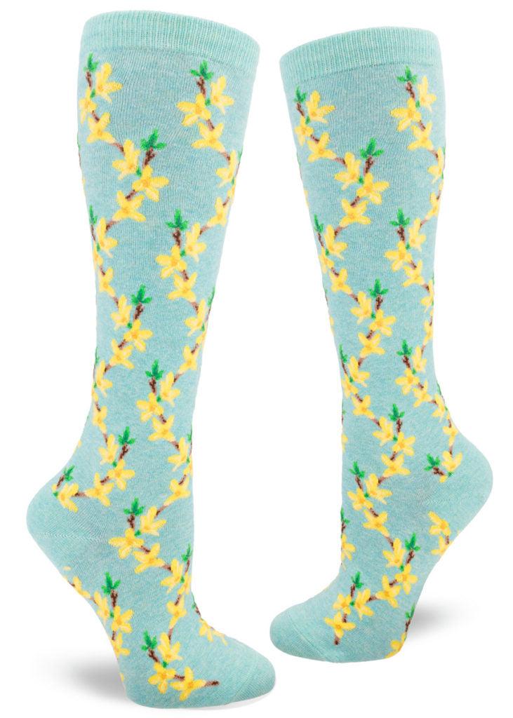Forsythia Women's Knee High Socks - The Sockery