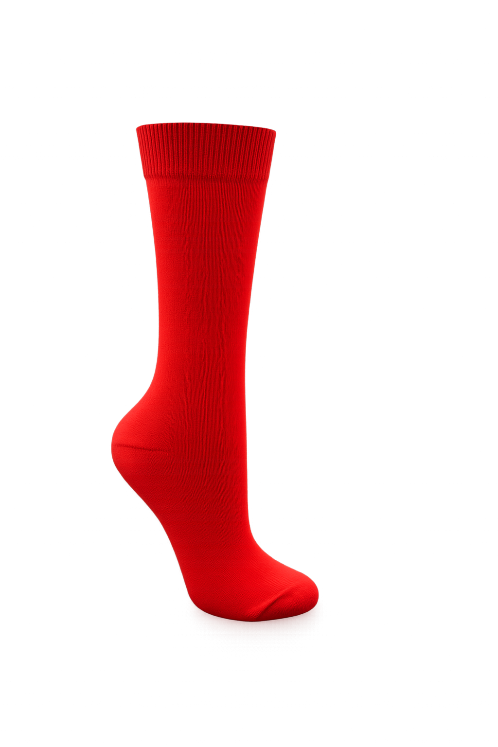 Hot Lips Red Cotton Crew Dress Sock - Made in Australia