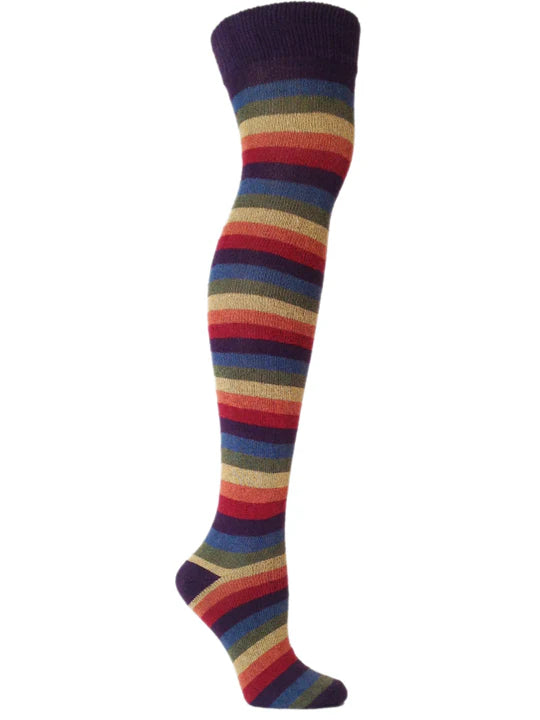 Earthern Rainbow Over the Knee Socks
