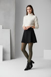 Superfine Merino Tights in Pinstripe design