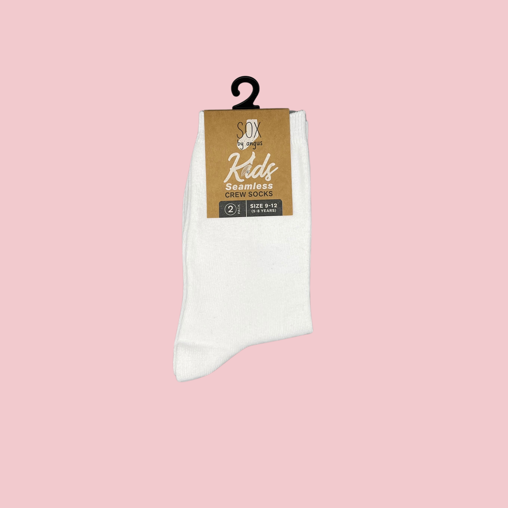 kids white school socks without toe seam - The Sockery