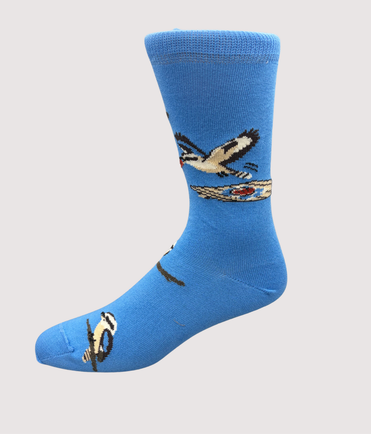 Kookaburra Thief Cotton Crew Sock - Made in Australia