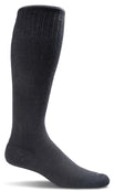 Circulator Men's Bamboo/Merino Moderate Graduated Compression Sock in Black - The Sockery