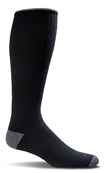 Elevation Men's Bamboo/Merino Firm Compression Socks in Black - The Sockery