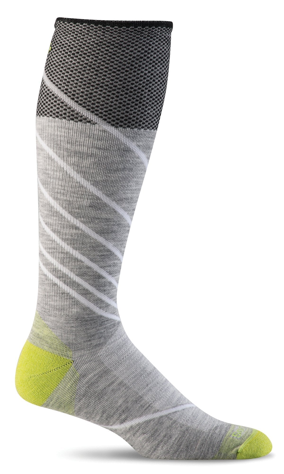 Pulse Men's Bamboo/Merino Firm Compression Socks in Grey - The Sockery