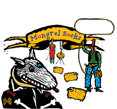 Tuff Mongrel Socks in Ashphalt