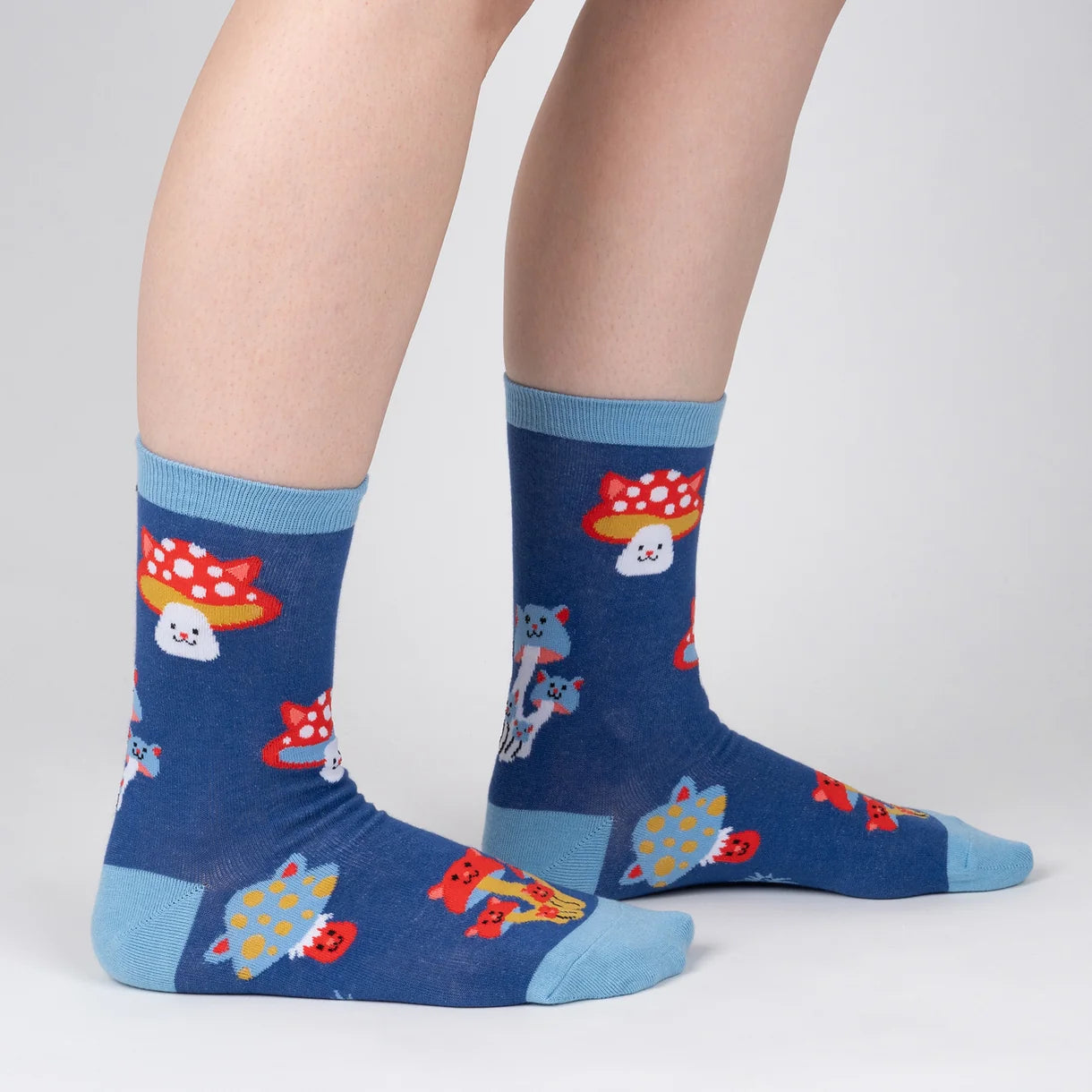Mushroom Cats Women's Crew Sock