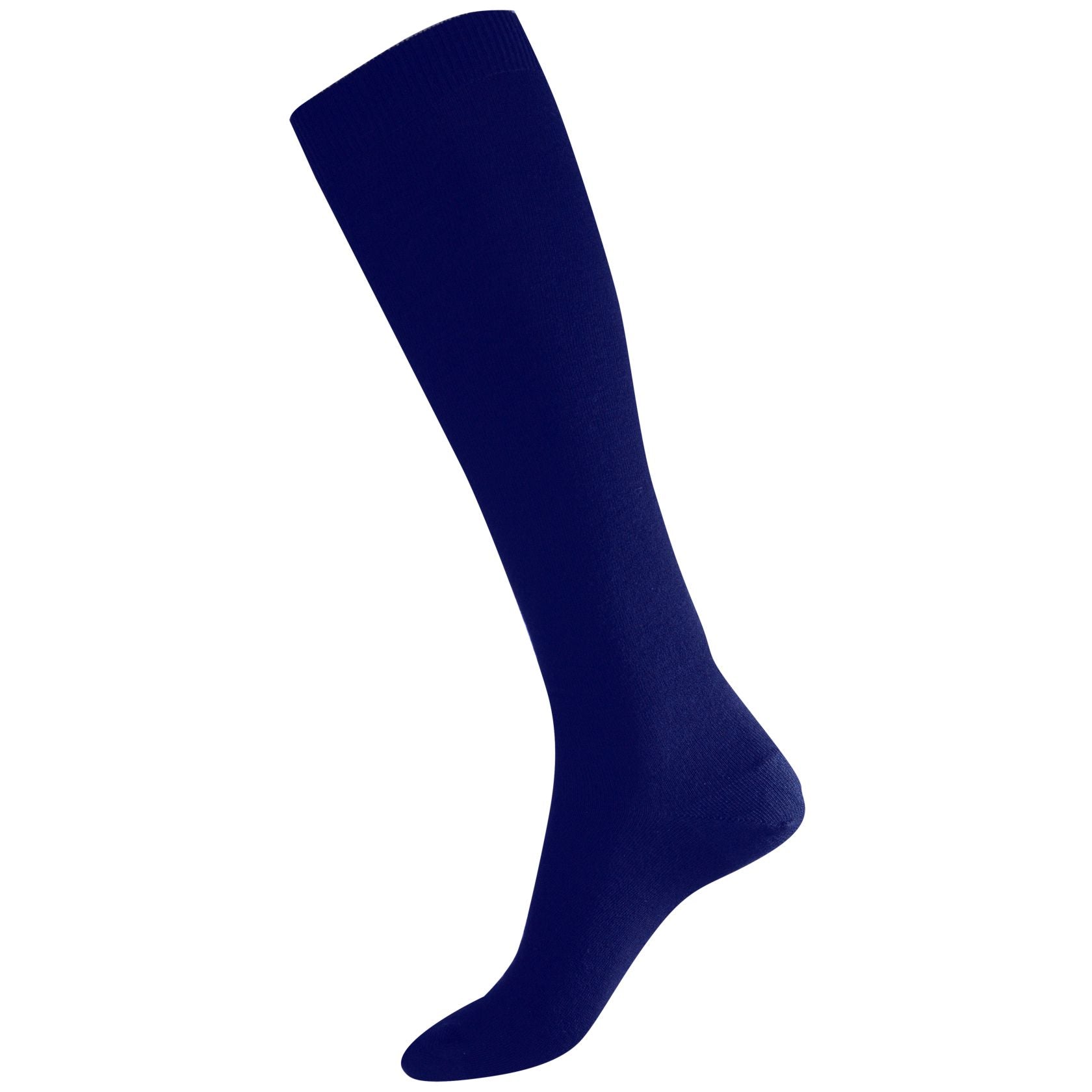 Wide Calf Merino Wool Women's Knee High Socks in Navy - Aussie Made