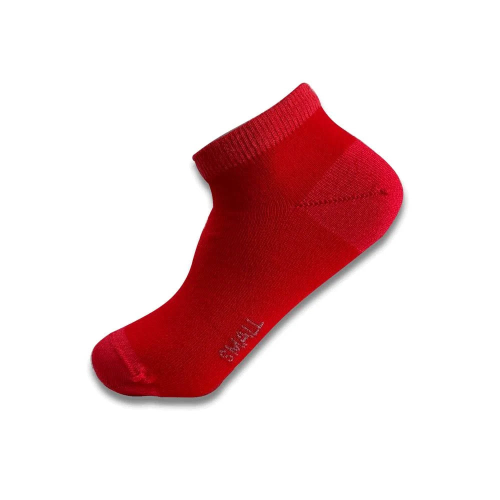 Fine Merino Ankle Sock in Red