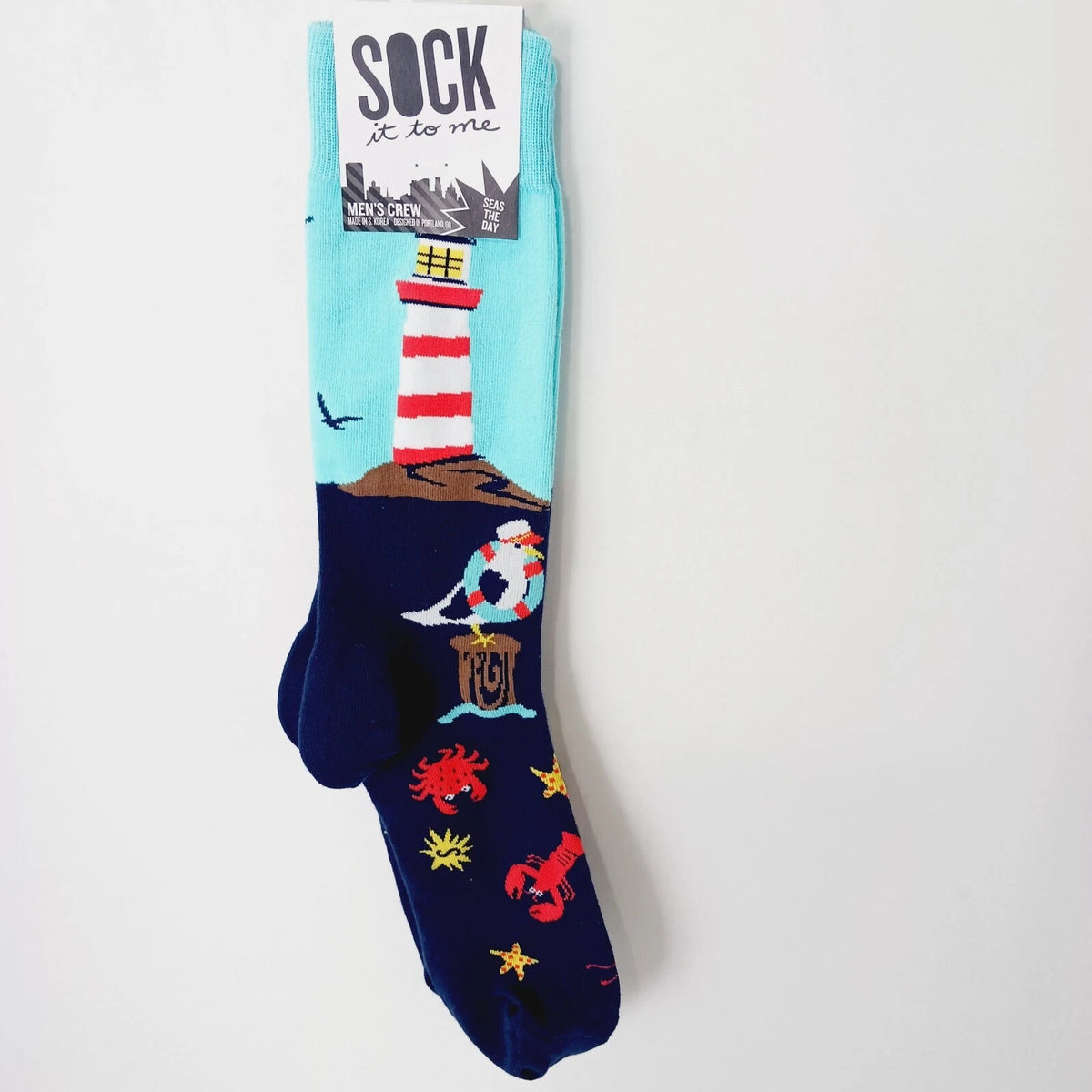 Seas The Day Men's Crew Socks