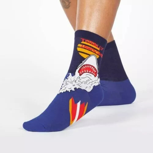 Totally Jawsome Women's Crew Socks - The Sockery