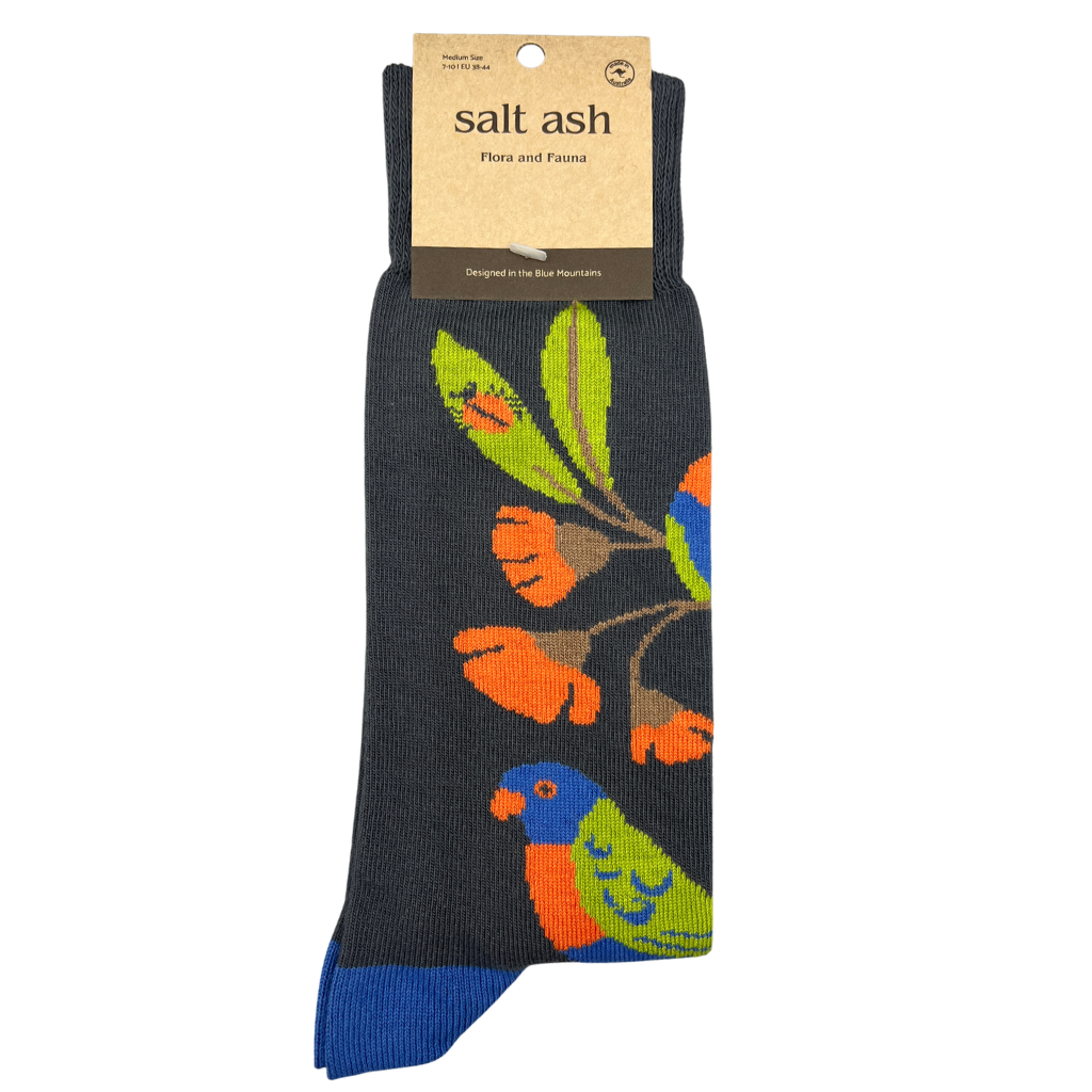 Rainbow Lorikeet Crew Socks
