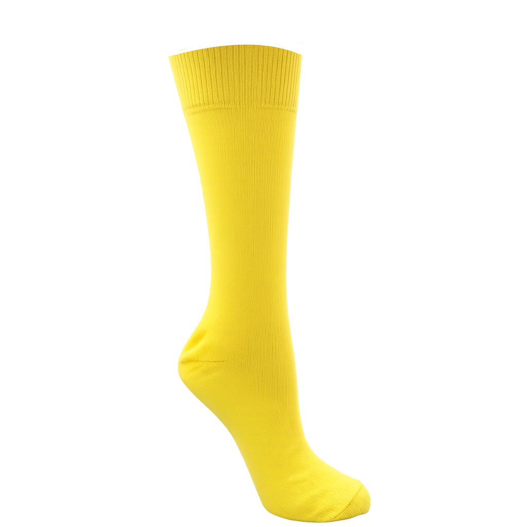 Sunshine Yellow Cotton Crew Dress Sock - Australian Made