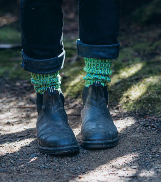 Pure Merino Mongrel Socks - Very Green