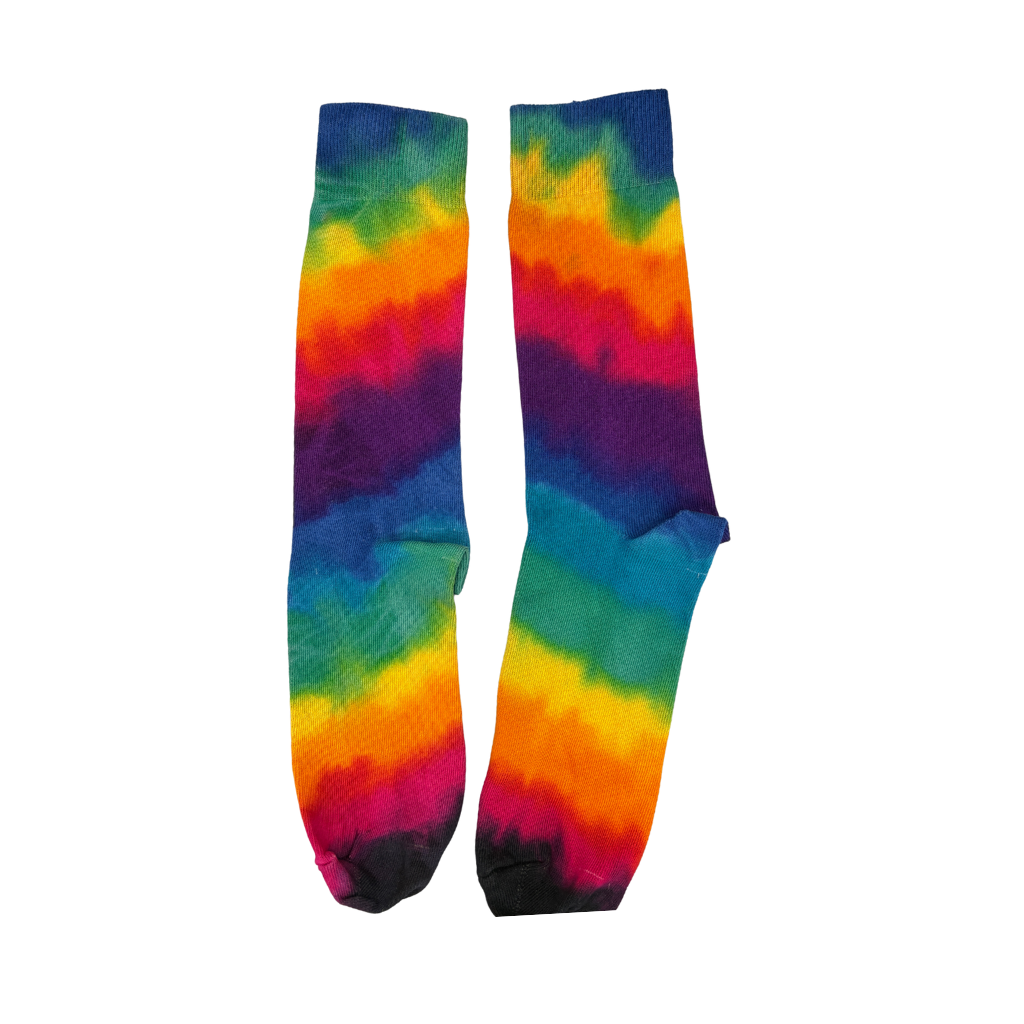 Tie Dyed Cotton Crew Dress Sock - Made in Australia