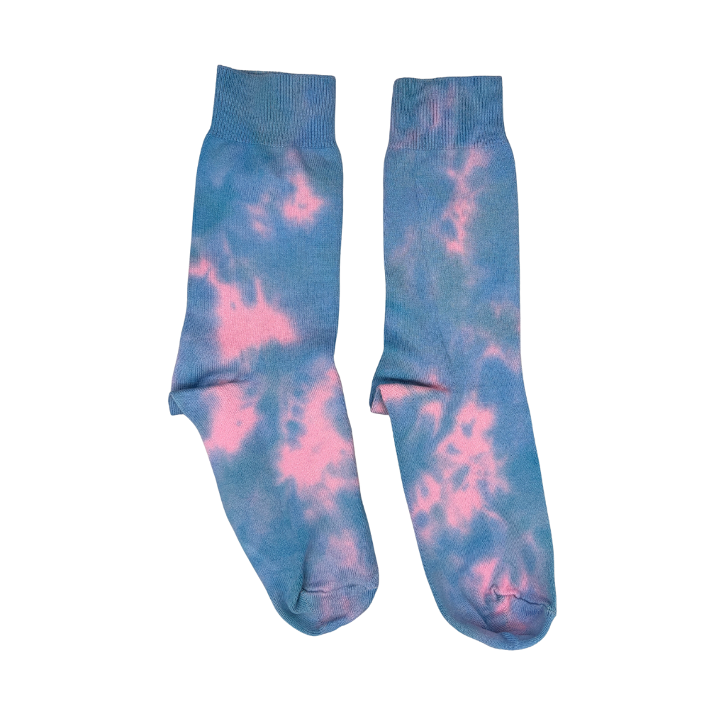 Tie Dyed Cotton Crew Dress Sock - Made in Australia