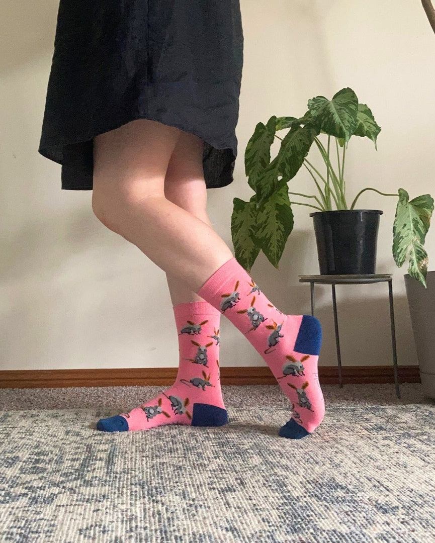 Australian Bilby Women's Bamboo Crew Socks - Help Save the Bilby Fund