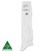 Ankle Foot Orthoses (AFO) Sock for Adults in White - Wide Calf