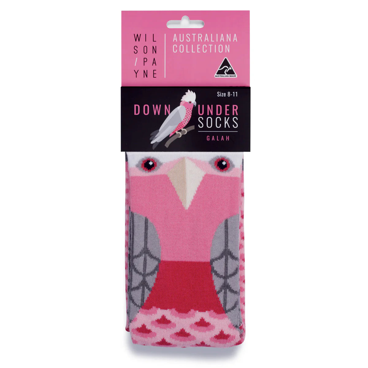 Pink Galah socks - The Sockery