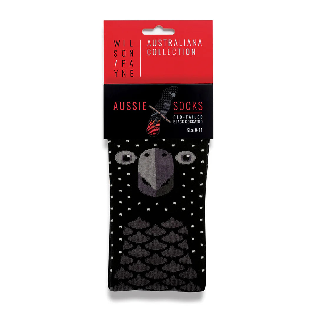 Black Cockatoo Crew Socks