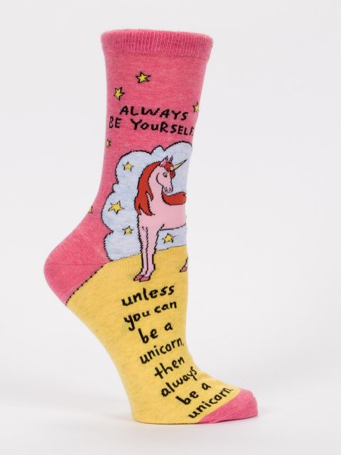 Always Be Yourself Womens Crew Sock - The Sockery