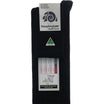Extra Wide Wool Blend Socks in Black - The Sockery