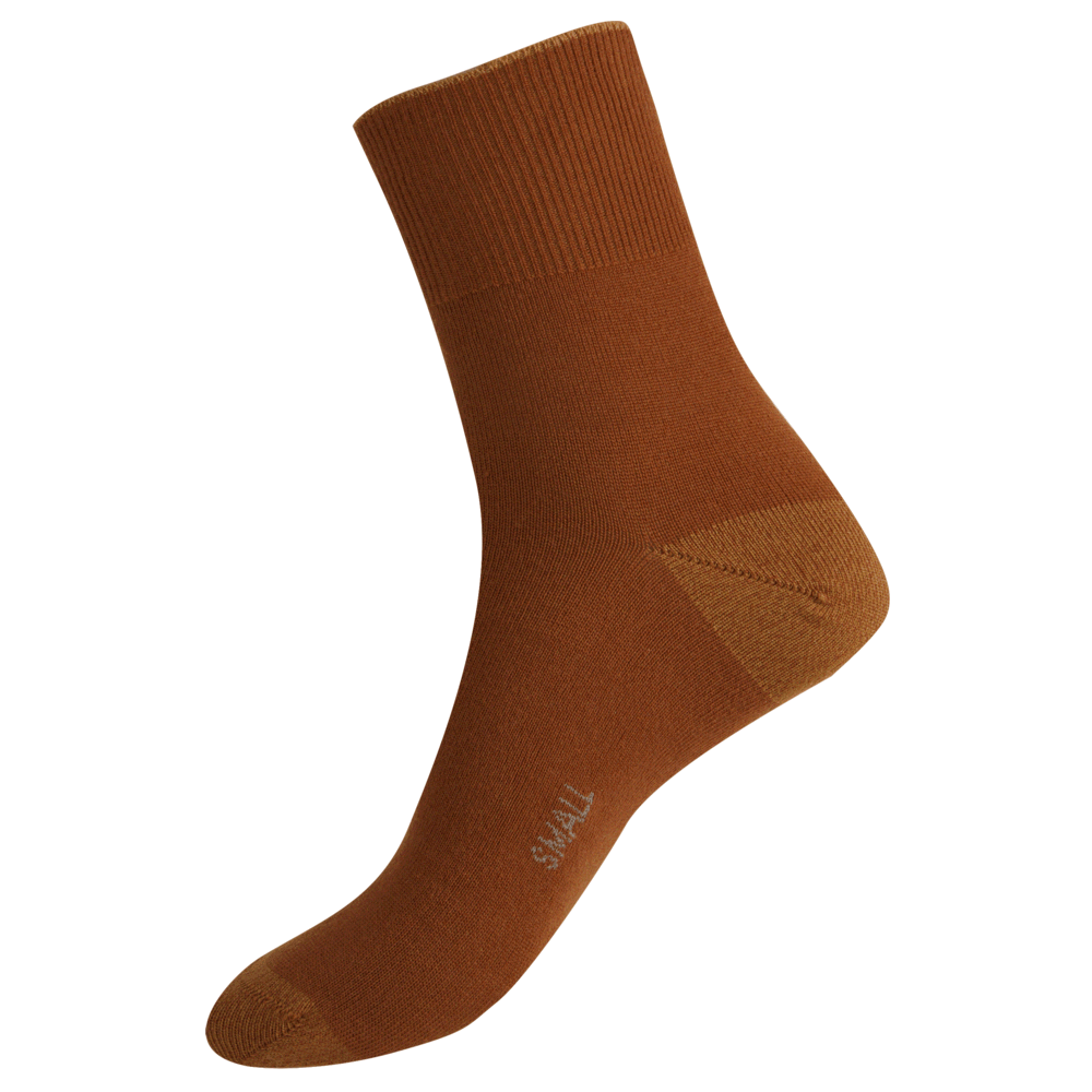 Soft Merino Short Leg Sock in Terracotta - Aussie Made - The Sockery