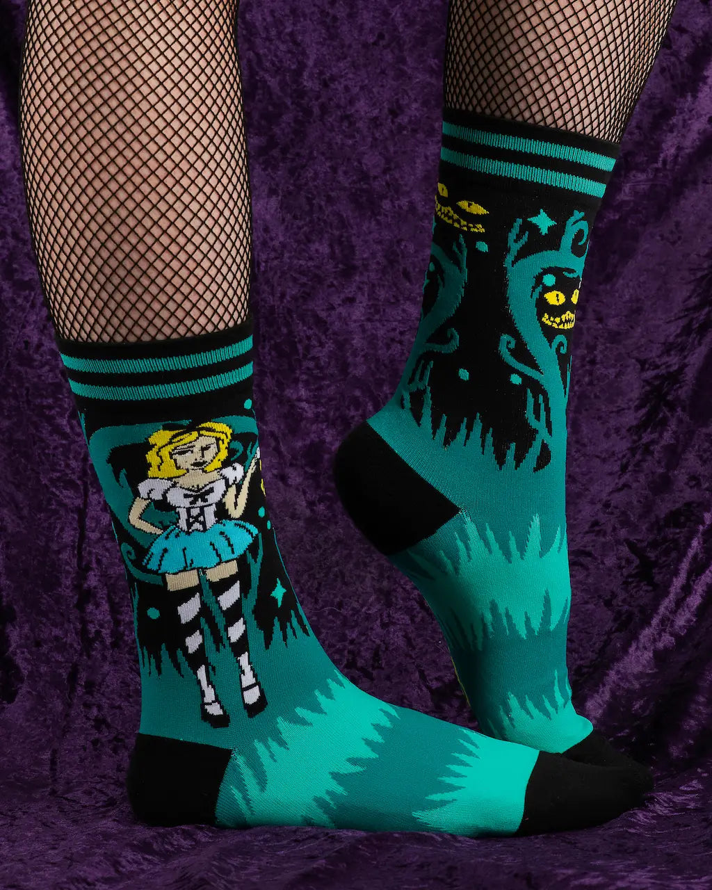 Alice's Adventures in Wonderland Crew Socks - The Sockery