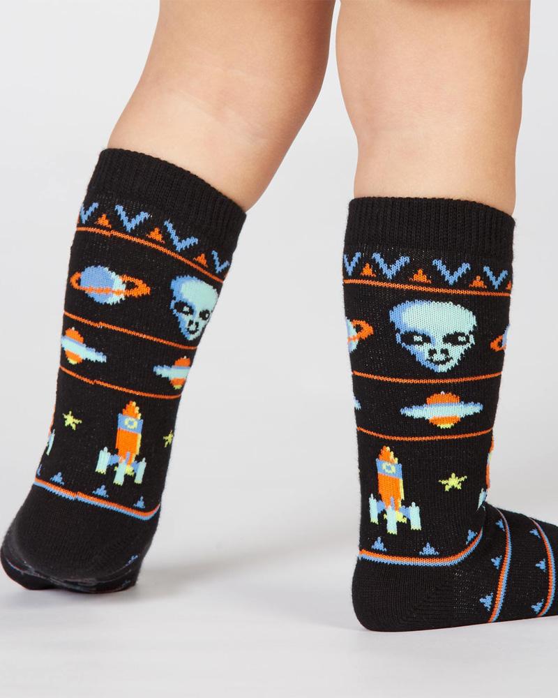 Alien Sweater Sighting Toddler Knee High Sock - Ages 1-2 years