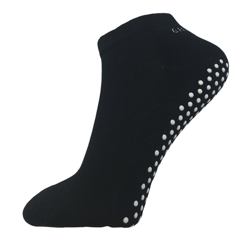 Non Slip Ankle Socks in Black The Sockery