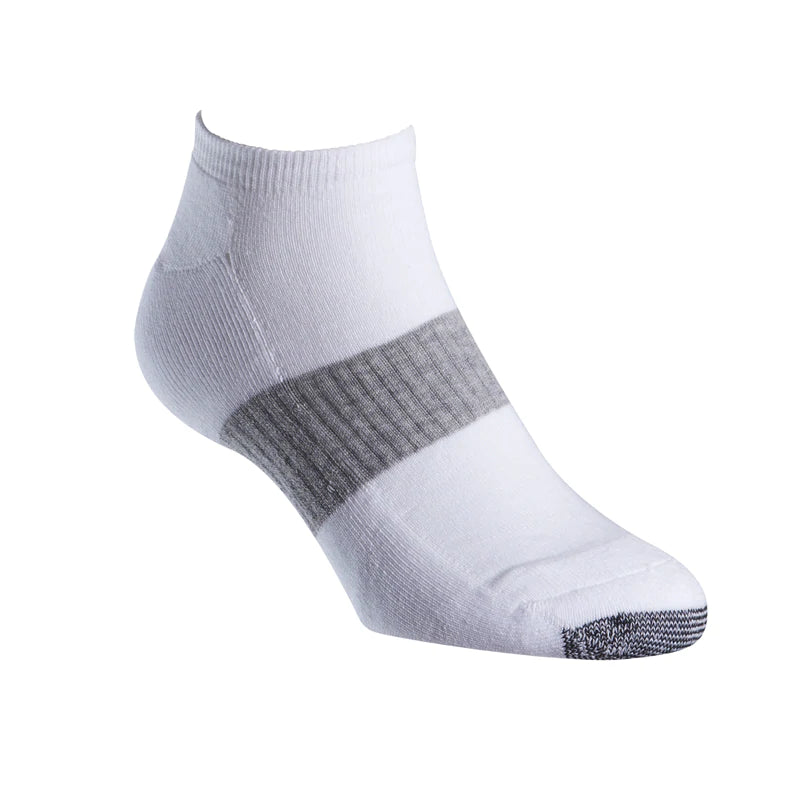 Tough Toe Ankle Sport Sock White - Australian Made - The Sockery