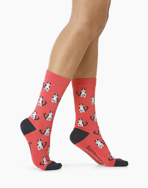 Cat Lady Women's Bamboo Crew Socks - The Sockery