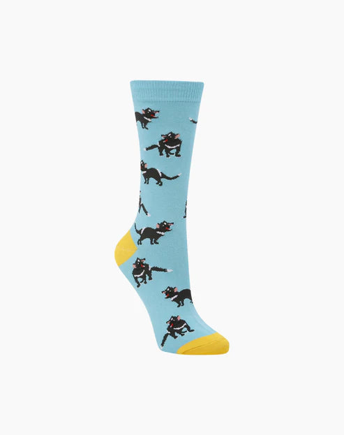 Tassie Devil Women's Bamboo Crew Socks - The Sockery