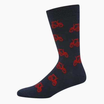 Tractor Men's Bamboo Crew Socks - The Sockery