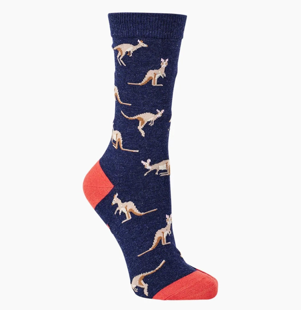 Kangaroo Women's Bamboo Crew Socks - The Sockery