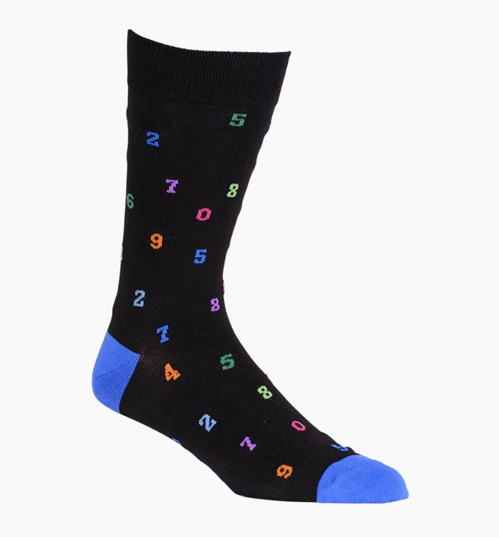 Numbers Men's Bamboo Crew Socks - The Sockery