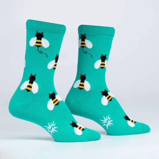 Bee Happy Women's Crew Sock