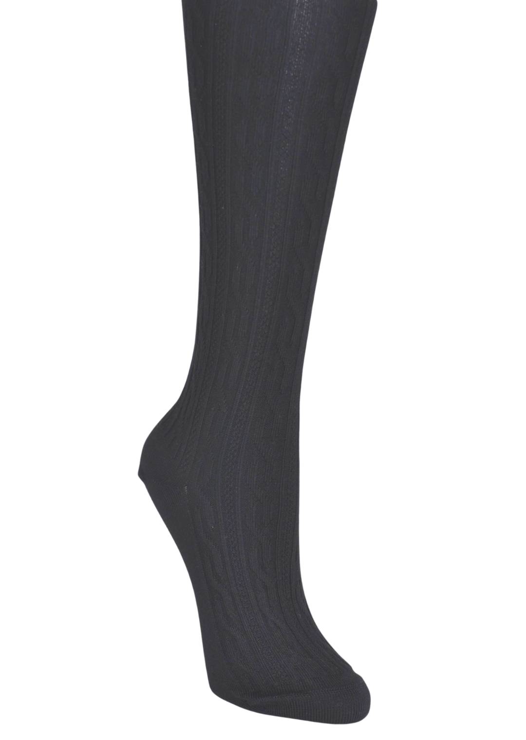 Womens Over the Knee Black Cotton Australian Made Sock